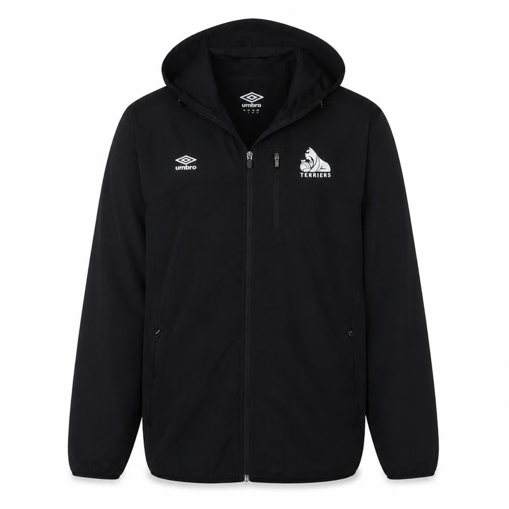 Umbro Mens Black Full Zip Hoodie Sweatshirt L Sports Football