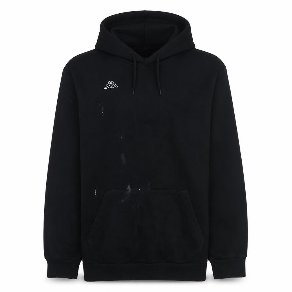 Kappa Mens Black XL Pullover Hoodie Fleece Sportswear