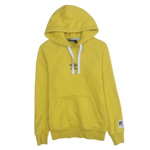 Umbro Men's Yellow Pullover Hoodie XS Sports Style