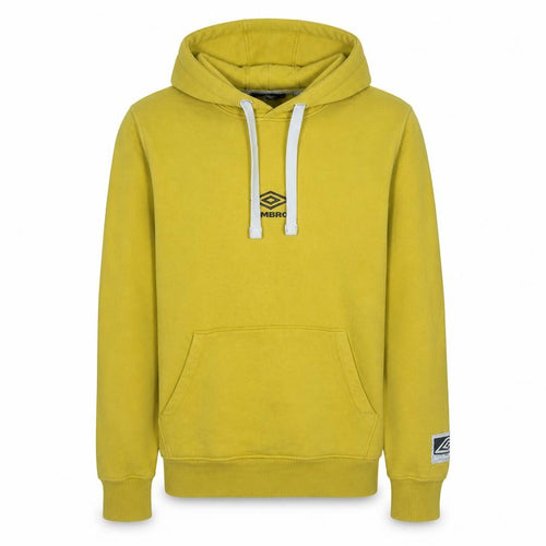 Umbro Men's Yellow Pullover Hoodie XS Sports Style