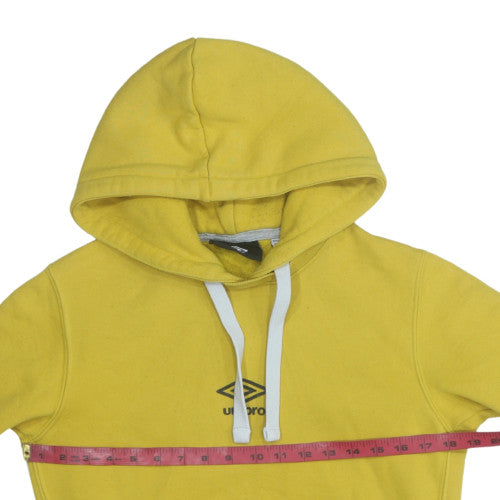 Umbro Men's Yellow Pullover Hoodie XS Sports Style