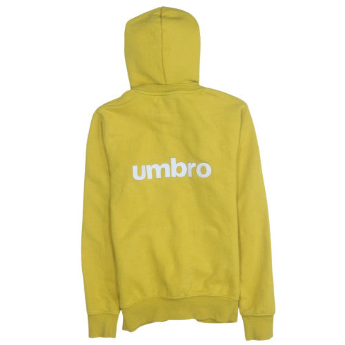 Umbro Men's Yellow Pullover Hoodie XS Sports Style
