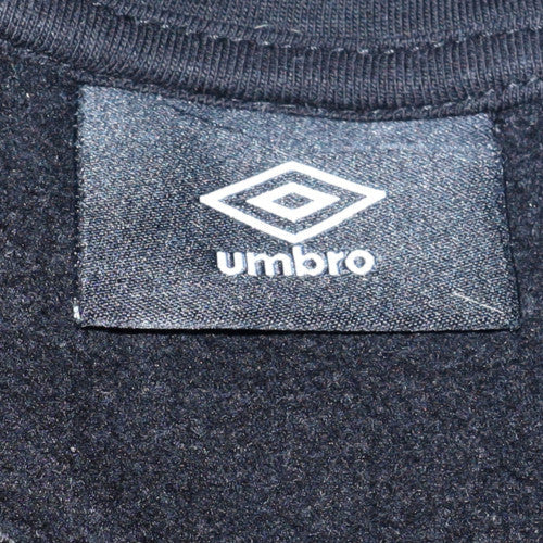 Umbro Mens Black Pullover Hoodie Size M Sports Fleece Jumper
