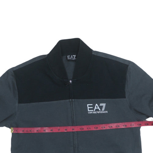 Emporio Armani EA7 Mens Black Full Zip Sweatshirt Size L