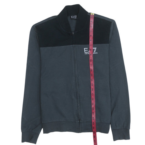 Emporio Armani EA7 Mens Black Full Zip Sweatshirt Size L