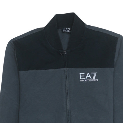 Emporio Armani EA7 Mens Black Full Zip Sweatshirt Size L