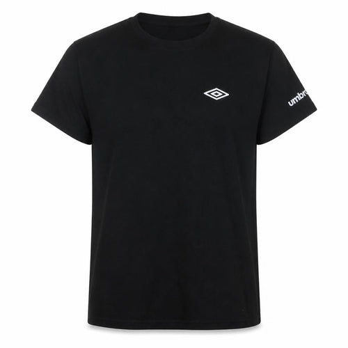 Umbro Mens Black 2XL Sports T-Shirt Crew Neck Cotton Top
