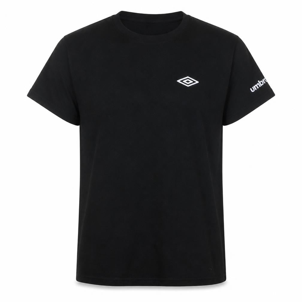 Umbro Mens Black 2XL Sports T-Shirt Crew Neck Cotton Top