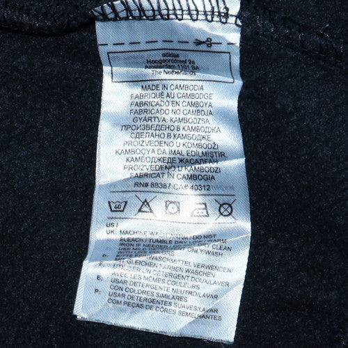 Adidas Men’s Black Pullover Hoodie Small Regular Fit Sports Style