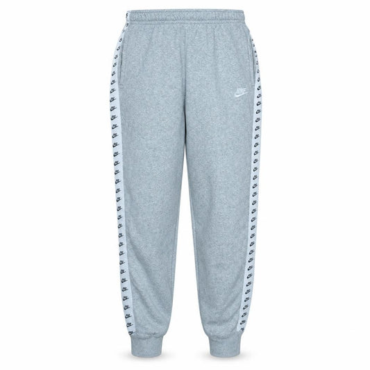Front view of Nike Men's Grey Fleece Jogger Trousers, size S, Sportswear