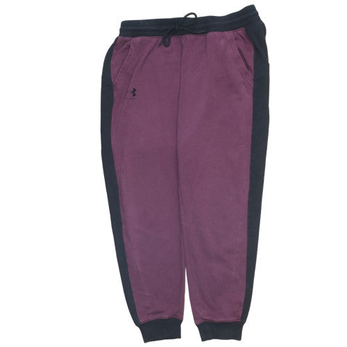 Under Armour Men’s Purple Jogger Sweatpants Size L Fleece Activewear