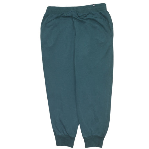 Puma Men’s Green Fleece Jogger Trousers Size L Regular Fit