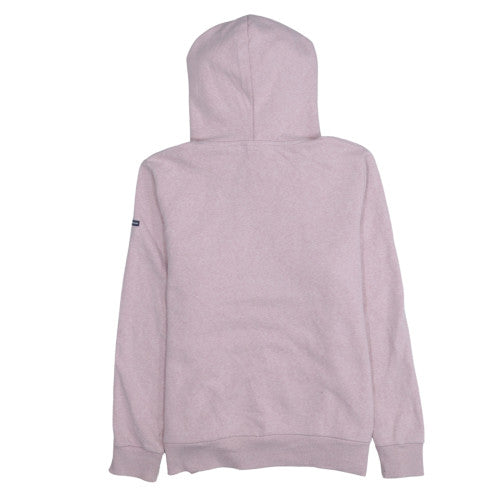 Superdry Women Pink Pullover Hoodie Cotton Blend Lined Casual M