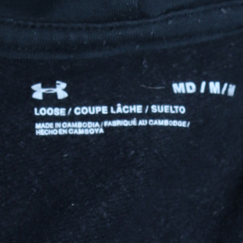 Under Armour Men’s Black Pullover Hoodie Medium Sports Fleece