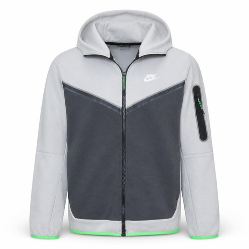 Nike Men's Grey Full Zip Sports Hoodie Size S Lightweight Fleece