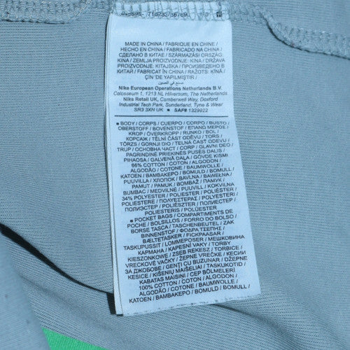 Nike Men's Grey Full Zip Sports Hoodie Size S Lightweight Fleece