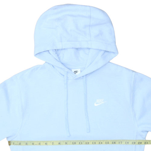 Nike Men's Blue Pullover Hoodie XS Fleece Logo Sweatshirt
