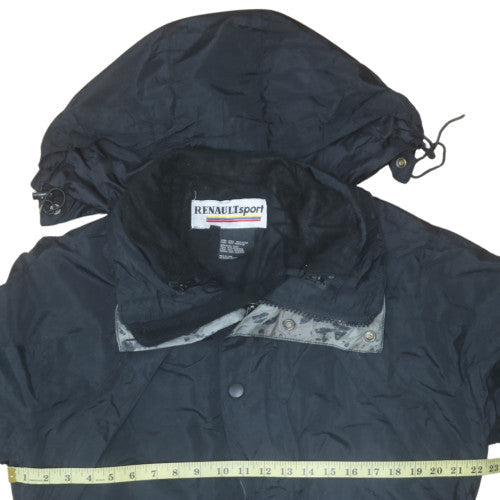 Renaultsport Men’s Black XL Nylon Parka Jacket Hooded Lined
