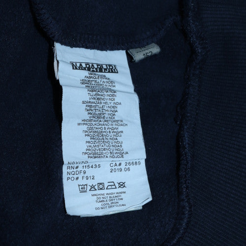 Napapijri Womens Blue Pullover Hoodie Cotton Size 12