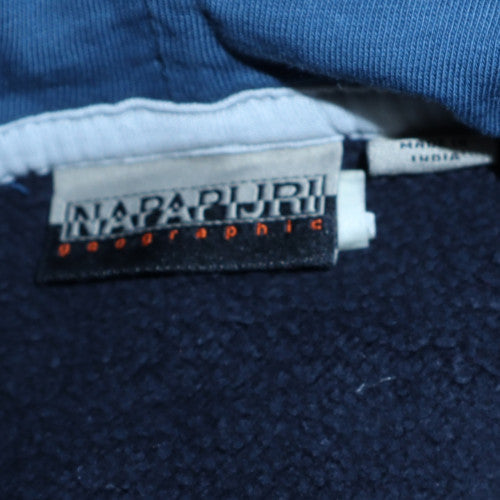 Napapijri Womens Blue Pullover Hoodie Cotton Size 12