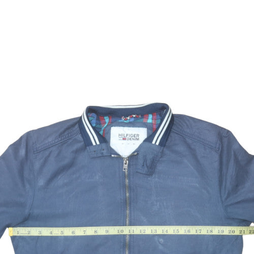 Tommy Hilfiger Denim Men's Blue Bomber Jacket Size M Cotton Blend