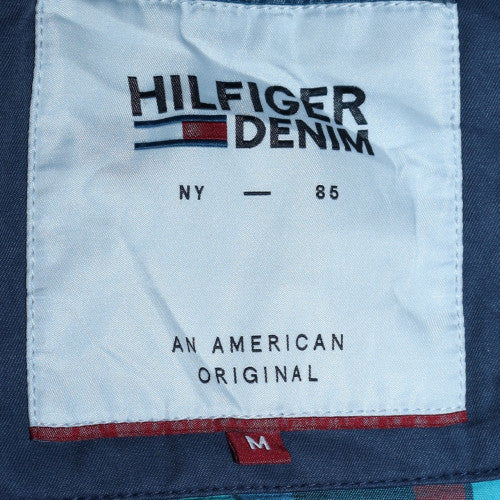 Tommy Hilfiger Denim Men's Blue Bomber Jacket Size M Cotton Blend