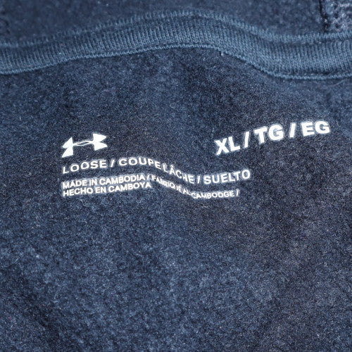 Under Armour Mens Black XL Pullover Hoodie Fleece Sportswear