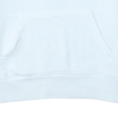 Levi's Women's White Pullover Hoodie Medium Logo Cotton Blend