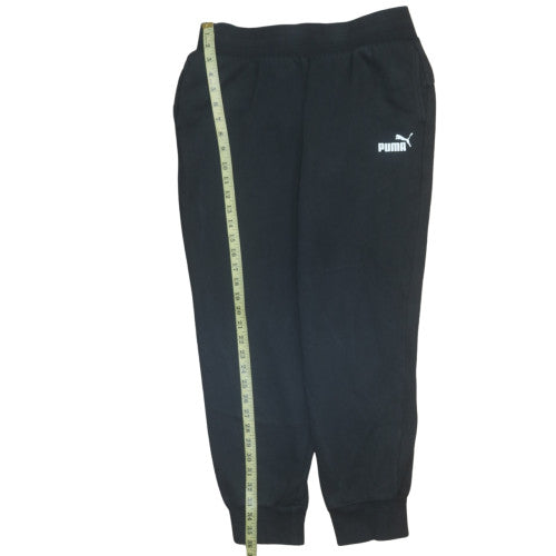 Puma Womens Black Fleece Jogger Trousers Size M