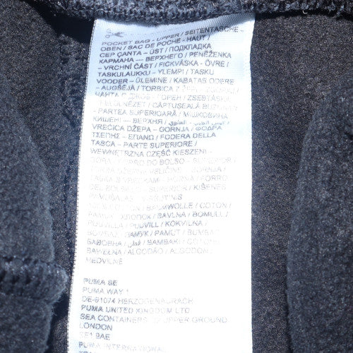 Puma Womens Black Fleece Jogger Trousers Size M