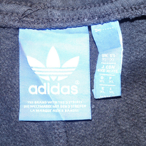 Adidas Mens Black XL Sweatpants Manchester United Logo Fleece Trousers