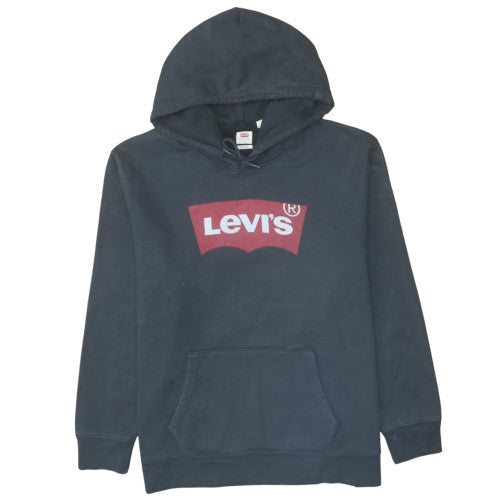 Levi's Men's Blue XL Pullover Hoodie with Logo Graphic Print