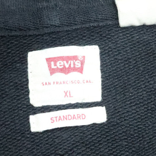Levi's Men's Blue XL Pullover Hoodie with Logo Graphic Print