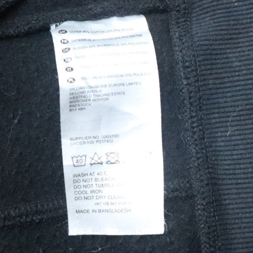 Dickies Men's Black Full Zip Hoodie Size S Regular Fit