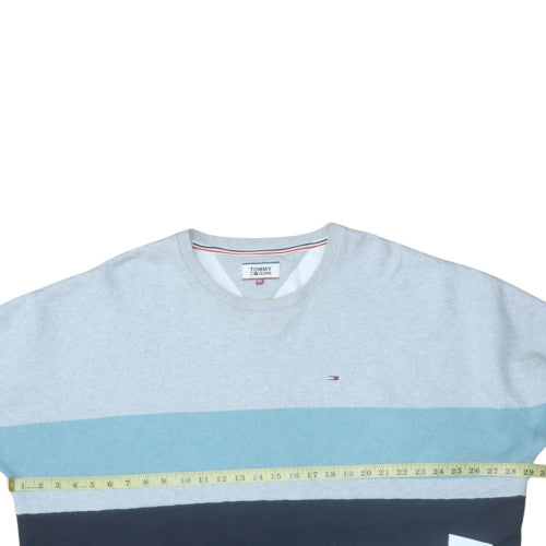 Tommy Jeans Men's Blue 2XL Crew Neck Pullover Sweatshirt