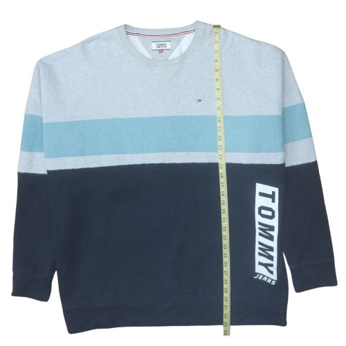 Tommy Jeans Men's Blue 2XL Crew Neck Pullover Sweatshirt