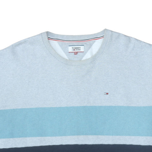 Tommy Jeans Men's Blue 2XL Crew Neck Pullover Sweatshirt