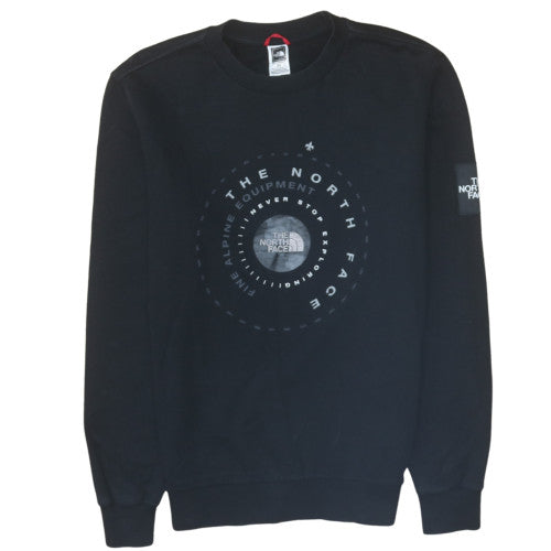 The North Face Men's Black Cotton Crew Neck Sweatshirt M
