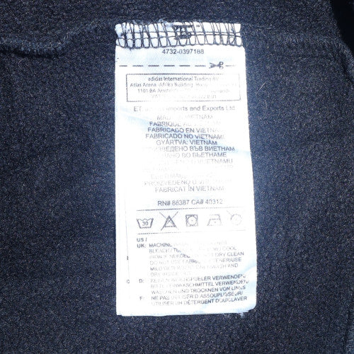 Adidas Men’s Navy Hoodie XL Pullover Hooded Cotton Blend Sweatshirt