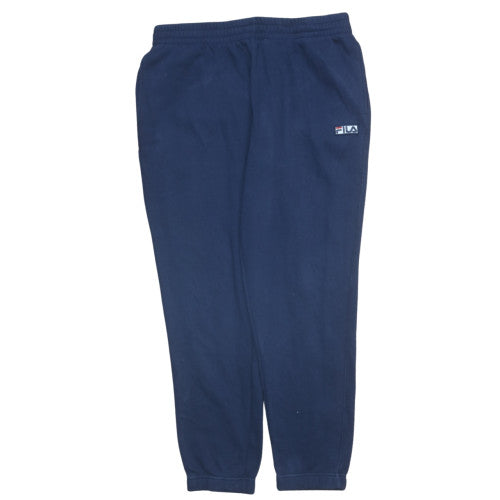 Fila Mens Blue Sweatpants L Regular Fit Fleece Joggers