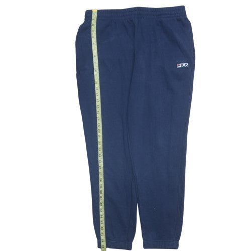 Fila Mens Blue Sweatpants L Regular Fit Fleece Joggers