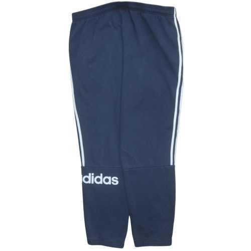 adidas Men's Blue Regular Fit Tapered Sweatpants M
