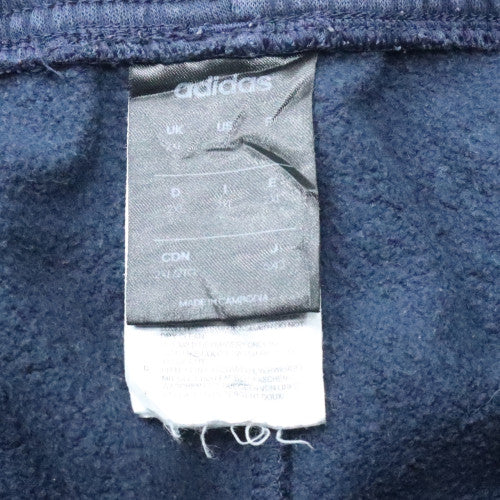 adidas Men's Blue Regular Fit Tapered Sweatpants M