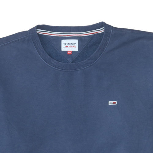 Tommy Jeans Mens Blue 2XL Crew Neck Pullover Sweatshirt