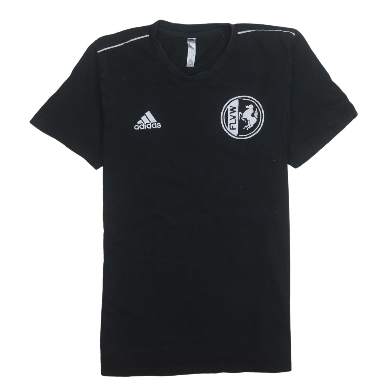 Adidas Men Black Sports T-Shirt M Short Sleeve Crew Neck