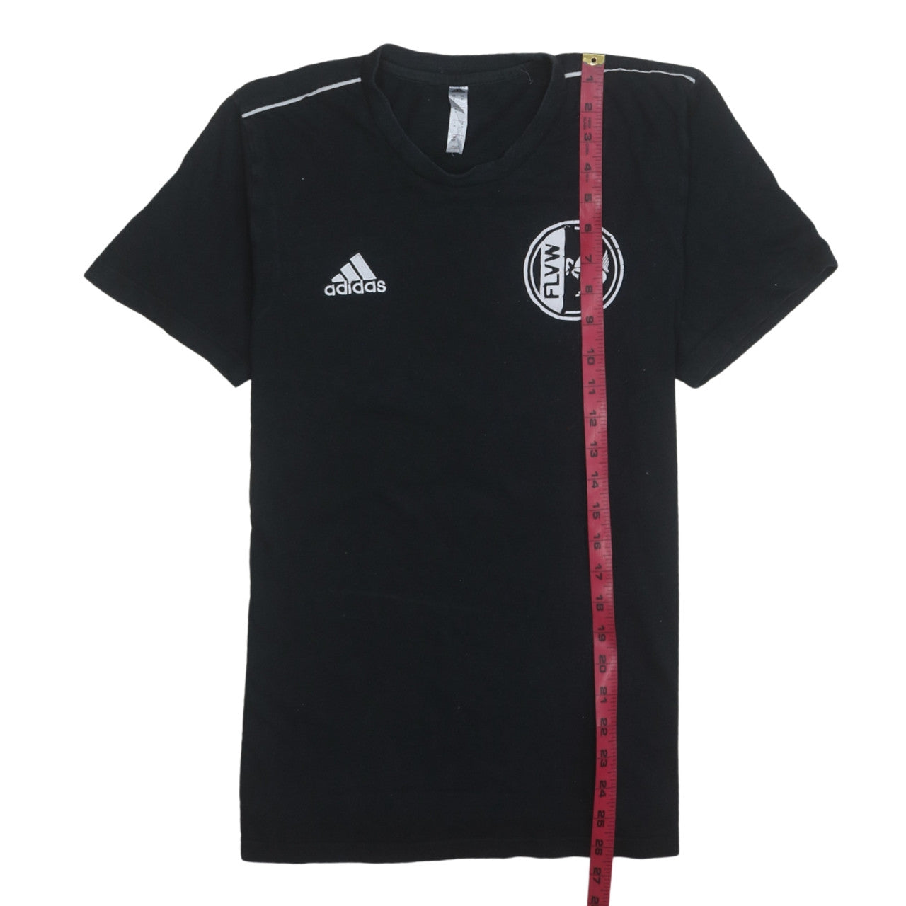 Adidas Men Black Sports T-Shirt M Short Sleeve Crew Neck