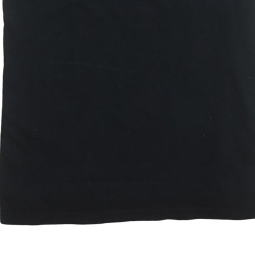 Adidas Men Black Sports T-Shirt M Short Sleeve Crew Neck