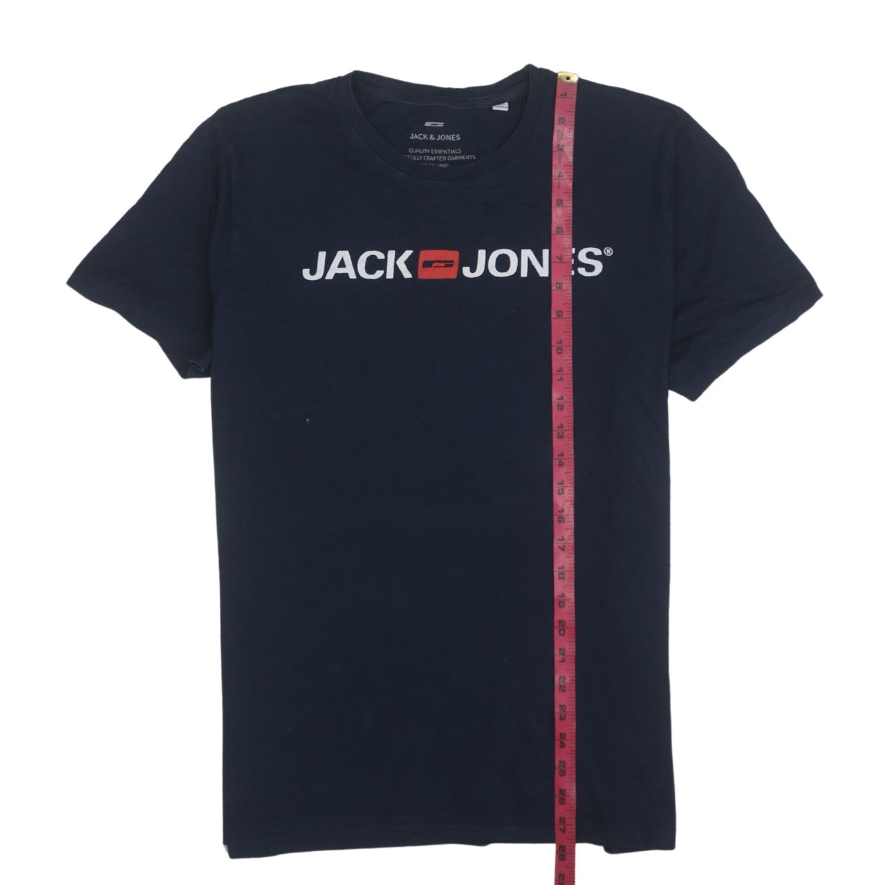 Jack & Jones Men's Blue XL Crew Neck Logo Cotton T-Shirt