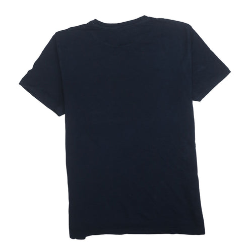 Jack & Jones Men's Blue XL Crew Neck Logo Cotton T-Shirt
