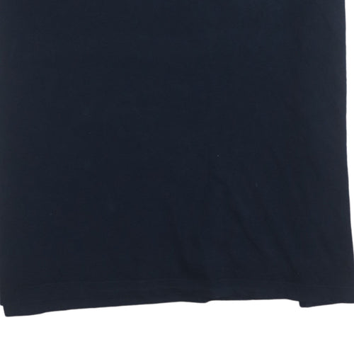 Jack & Jones Men's Blue XL Crew Neck Logo Cotton T-Shirt